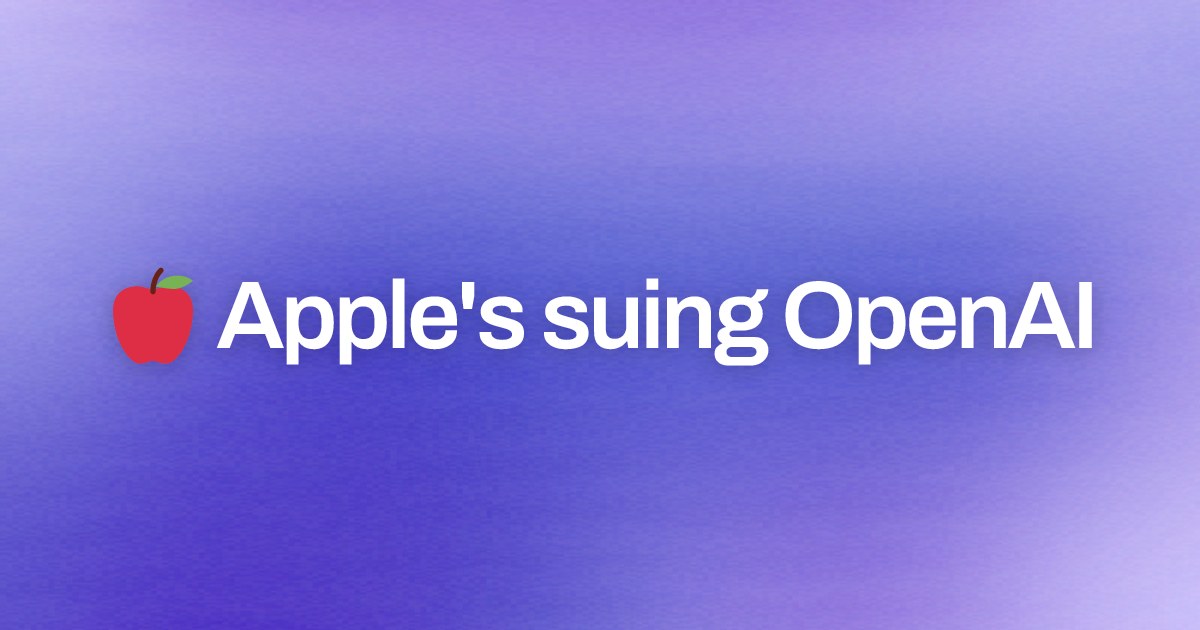 Cover image for 🍎 Apple's suing OpenAI