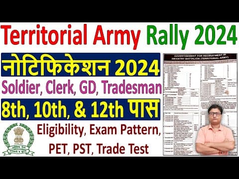Territorial Army Rally Bharti 2024: Complete Guide to Recruitment and Vacancies