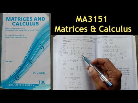 Essential Strategies for Passing Matrices and Calculus Exams