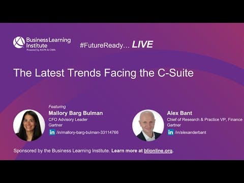 Navigating the Latest Trends Facing the C-Suite: Insights on AI and Finance