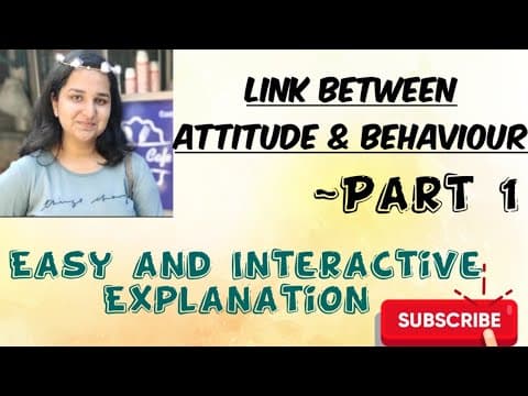 Exploring the Connection Between Attitude and Behavior in Social Psychology