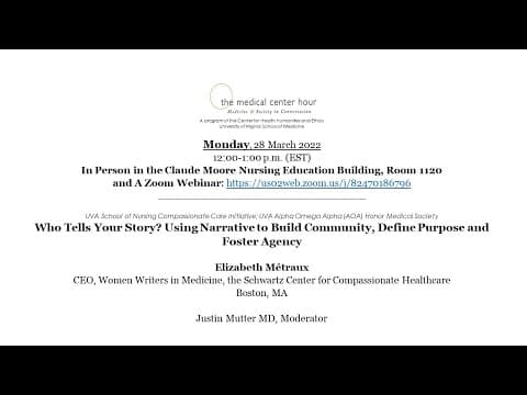 Who Tells Your Story? The Power of Narrative in Building Community and Agency