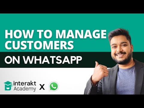 Effective Customer Management Using WhatsApp Business API