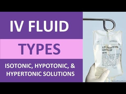 Understanding IV Fluid Types and Their Uses in Nursing