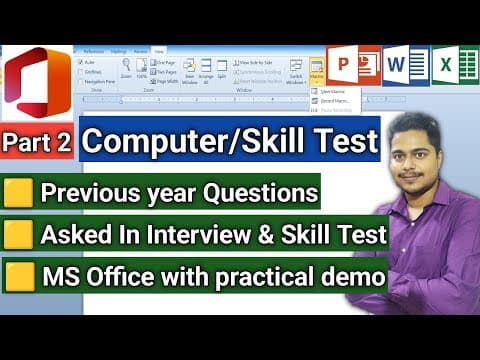 Comprehensive Computer Skill Test Guide for CPT & Interviews