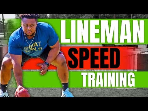 Three Essential Tips for Improving Speed as a Football Lineman