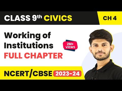 Understanding the Working of Institutions in Indian Democracy