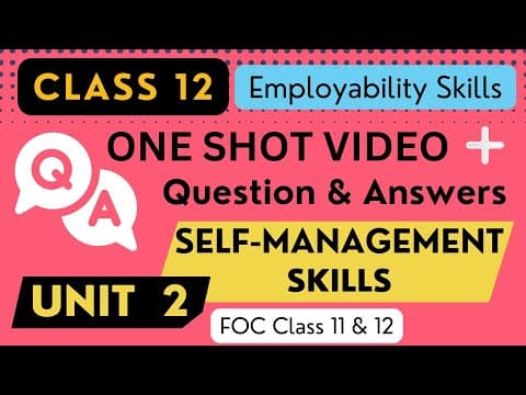 Mastering Self Management Skills: A Comprehensive Guide for Class 12 Students