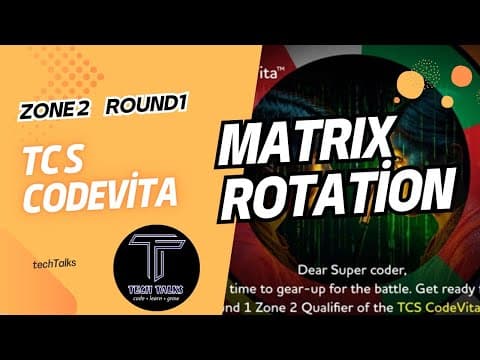 Mastering Matrix Rotation in Python: Insights from TCS CodeVita Zone 2 Round 1