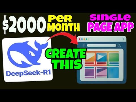 Creating a $2000 Single Page App with DeepSeek R1: A Step-by-Step Guide