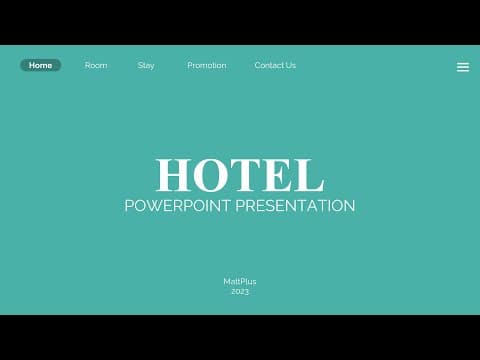 Creating an Engaging Hotel Presentation with PowerPoint