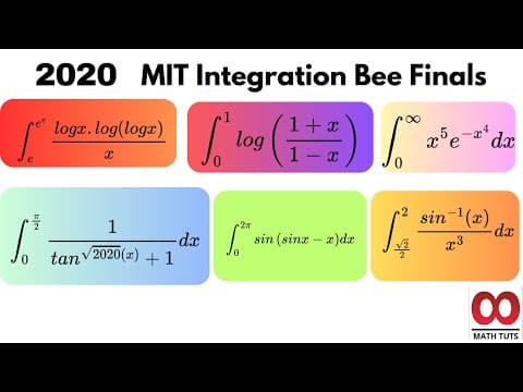 Solving the 2020 MIT Integration Bee Qualifier Exam: A Comprehensive Guide