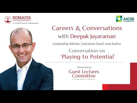 Navigating Career Transitions: Insights from Deepak Jayaraman