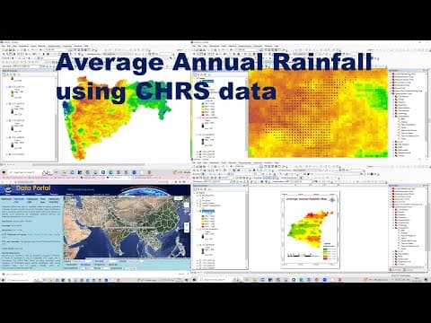 Creating an Average Annual Rainfall Map Using CHRS Data: A Step-by-Step Guide