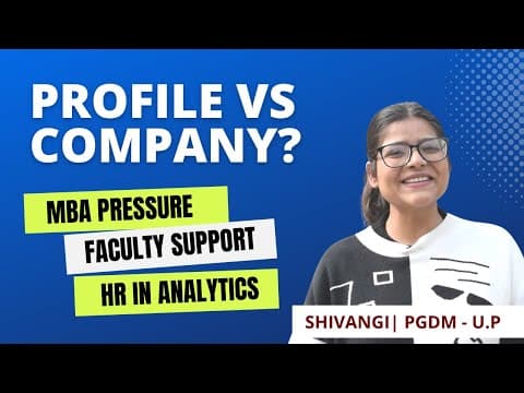 Navigating Career Choices: Shivangi's Journey to KPMG in HR Analytics