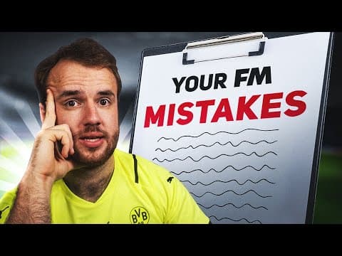 10 Common Mistakes Football Manager Players Make and How to Avoid Them