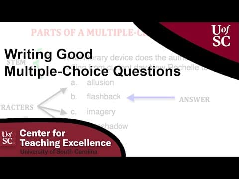 Mastering the Art of Writing Effective Multiple Choice Questions