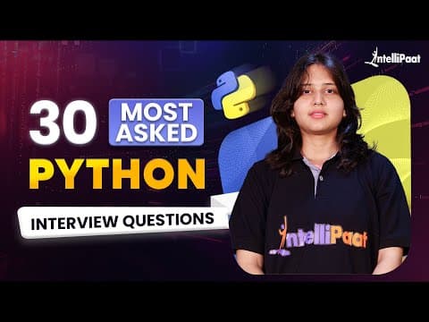 Mastering Python: The 30 Most Asked Interview Questions for 2025