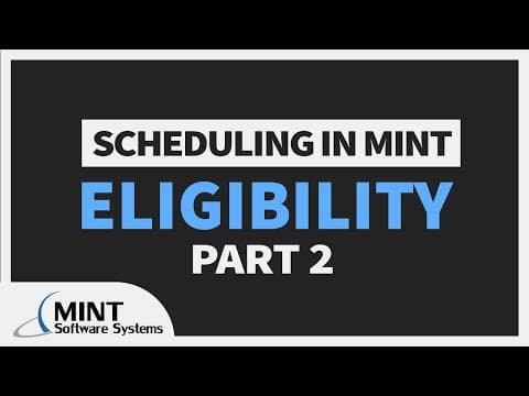 Mastering Slot Groups and Eligibility in MINT Scheduling