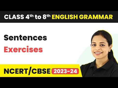 Mastering Sentence Structure: Exercises for Class 5 English Grammar