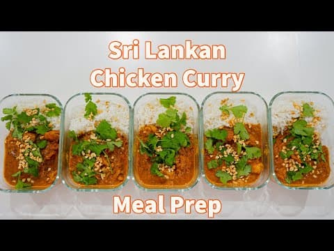 Delicious Sri Lankan Chicken Curry Recipe for Meal Prep