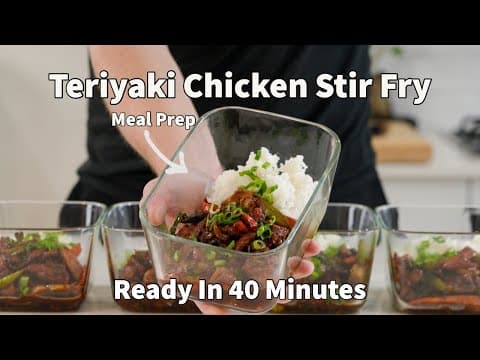 Quick and Delicious Teriyaki Chicken Stir Fry Meal Prep