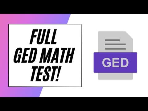 Mastering GED Math: A Comprehensive Practice Guide