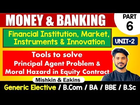 Understanding Tools to Solve Principal-Agent Problems and Moral Hazard in Equity Contracts