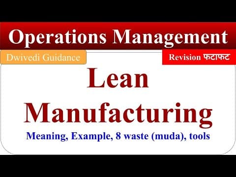 Understanding Lean Manufacturing: Principles and Practices