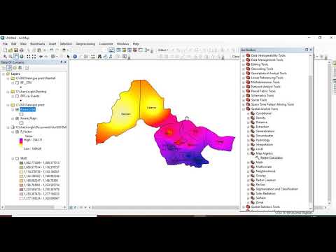 Creating a Rainfall Map and Estimating Rainfall Erosivity Factor Using ArcGIS