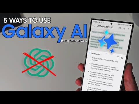 Maximizing Productivity with Galaxy AI: Five Essential Tools