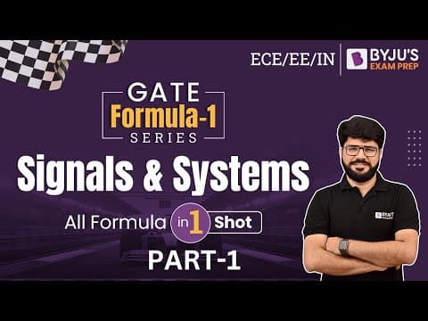 Essential Formulas for Signals and Systems: A Comprehensive Guide for GATE Preparation