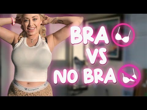 Exploring Summer Fashion: The Bra vs No Bra Dilemma with a White Tank Top