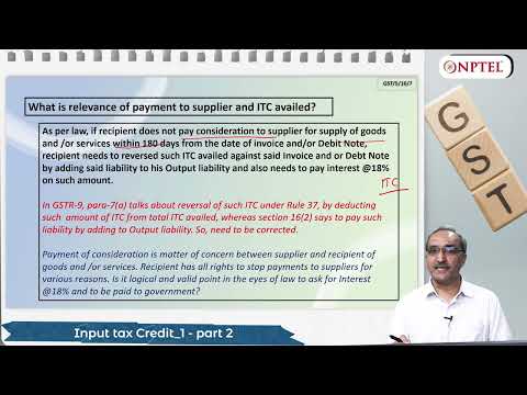 Understanding Input Tax Credit: Key Concepts and Conditions