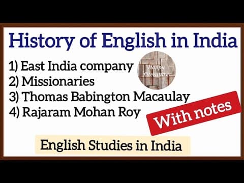 The Historical Journey of English in India: From Colonial Rule to Modern Influence