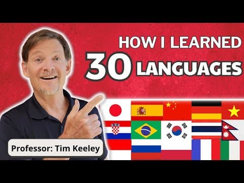 Unlocking the Secrets of Learning 30 Languages: Practical Tips from a Polyglot
